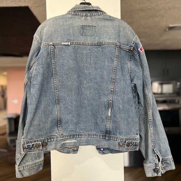 American Eagle Outfitters Blue Classic Denim Jacket - Picture 5 of 5